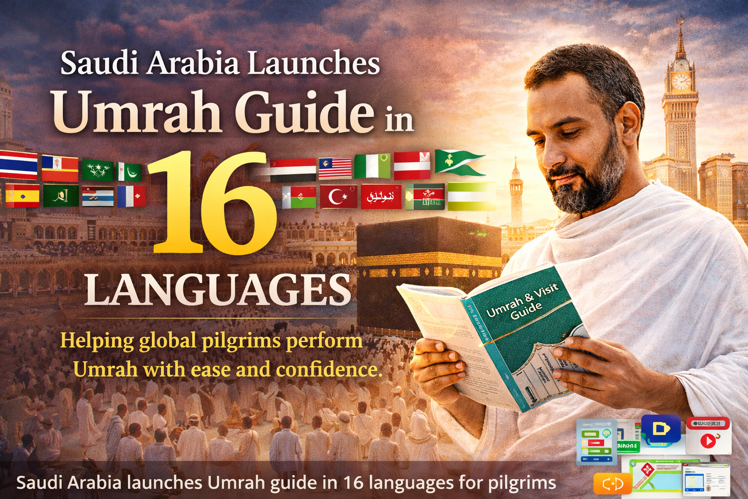 Saudi Arabia Launches Umrah Guide in 16 Languages for Pilgrims